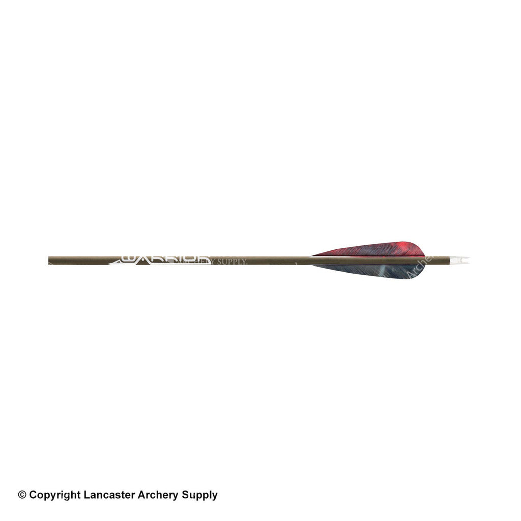 Gold Tip Warrior Fletched Arrow (Feathers) Lancaster Archery Dealer