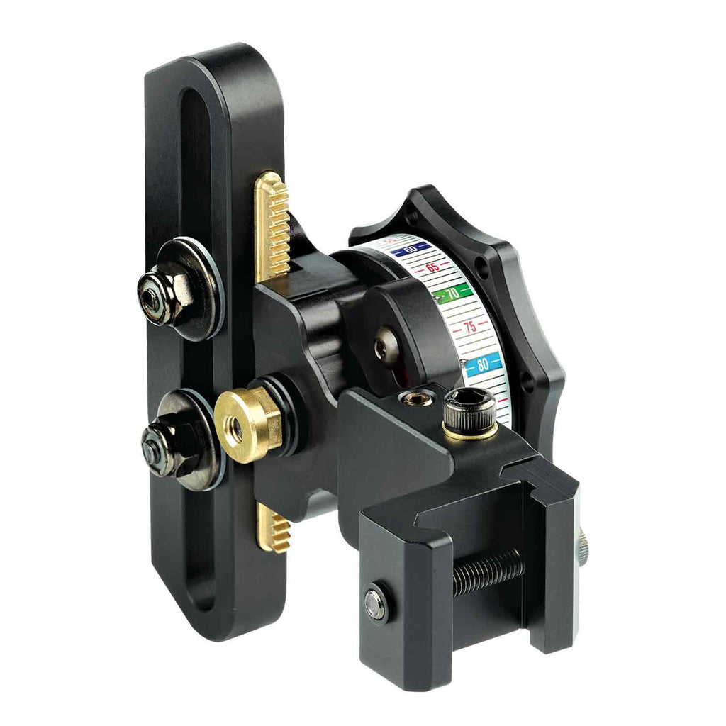 HHA Tetra Hoyt Edition RYZ 2510 Archery Sight - 2-Pin, .010 Fiber Optic, 1-5/8" Scope, Green/Yellow Pins For Hoyt Bows